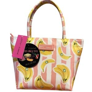 Betsey Johnson Pink and Yellow Banana Tote